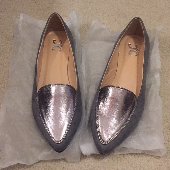 Silver/grey flat loafer - Picture 2 of 3